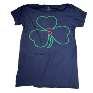 Wright and Ditson Women's Boston Red Sox T-Shirt Shamrock Graphic Tee MLB Medium